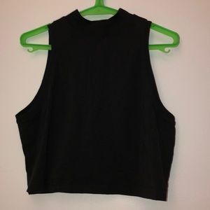 lululemon cotton cropped mock neck